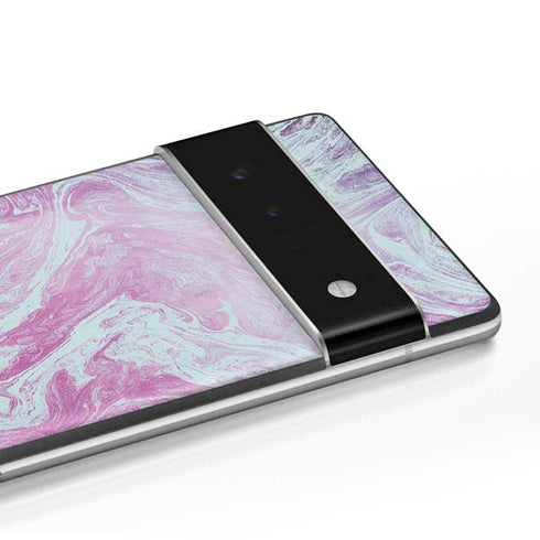 Blue and Purple Marble Google Pixel 6 Skin
